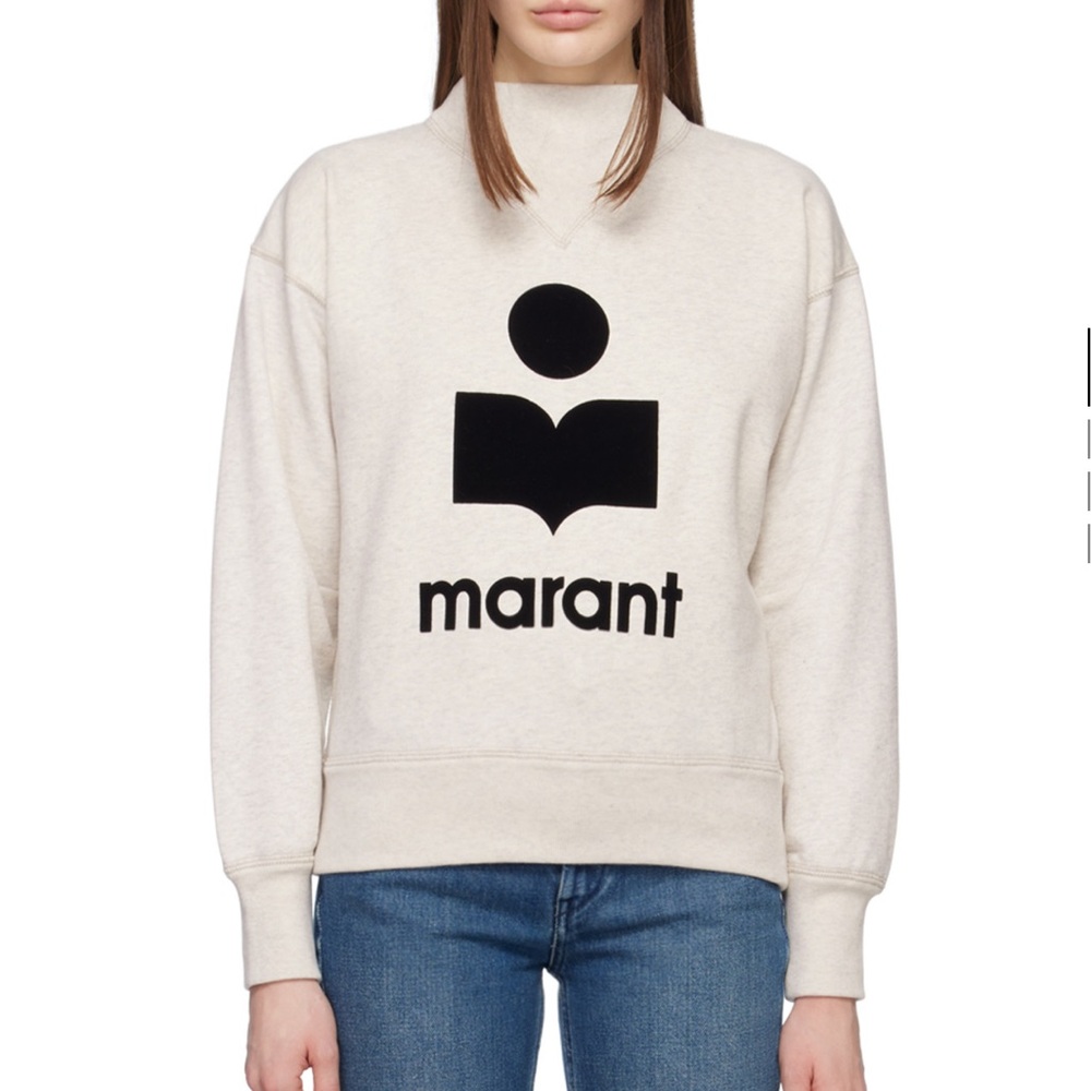 Isabel Marant Etoile Sweatshirt Woman Ecru. Sz 36